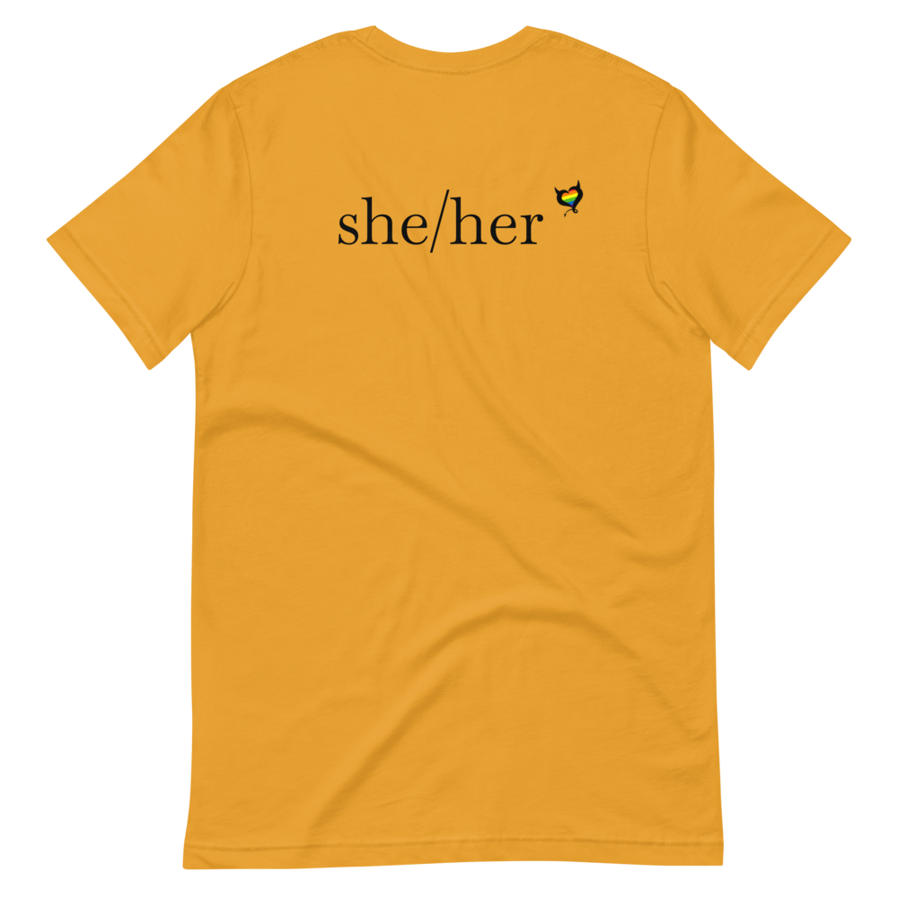 She/Her Pronouns Pride Unisex T-Shirt